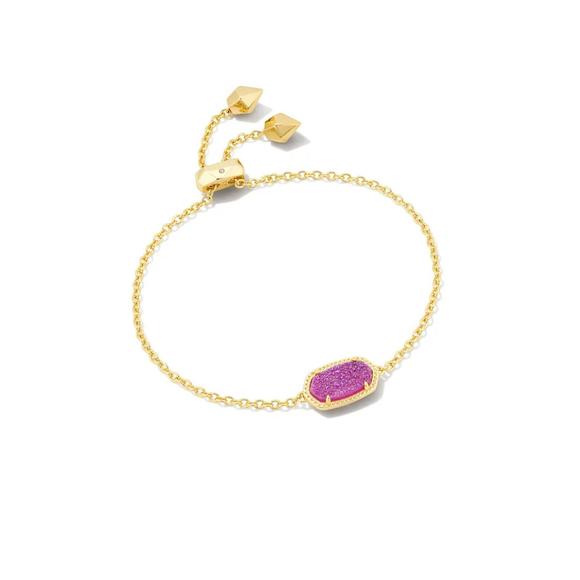 Kendra Scott Adriana Scallop Frame Gold Delicate Chain Bracelet in Mother-of-Pearl main image 1